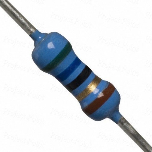 56 Ohm 0.25W Metal Film Resistor 1% - Low Quality (Min Order Quantity 1 pc for this Product)