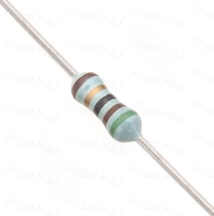 51 Ohm 0.25W Metal Film Resistor 1% - Low Quality (Min Order Quantity 1 pc for this Product)