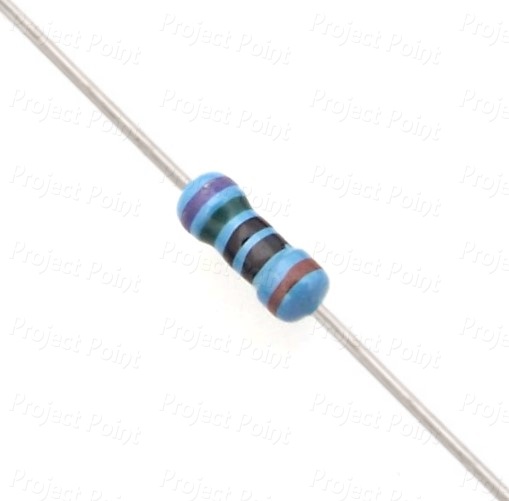 750 Ohm 0.25W Metal Film Resistor 1% - Low Quality (Min Order Quantity 1 pc for this Product)