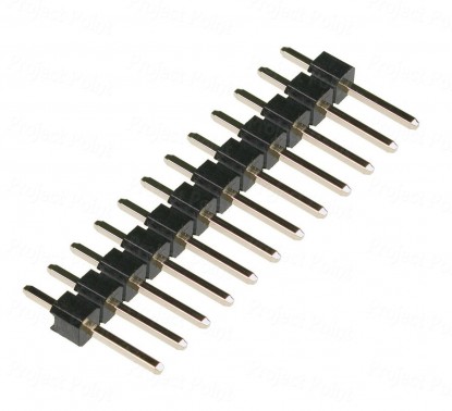 12-Pin 11mm Brass Straight Male Header - Berg Strip (Min Order Quantity 1 pc for this Product)