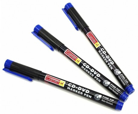 Permanent PCB Marker - Camlin CD DVD Marker Pen - Fine Tip Blue (Min Order Quantity 1 pc for this Product)