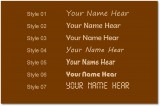 Available Text Style for Your Name Printing on PCB