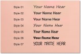 Available Text Style for Your Name Printing on PCB