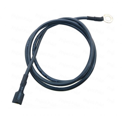 Female Spade to 6mm Ring Type Lug Terminals Cable - 24A 35cm Black (Min Order Quantity 1 pc for this Product)