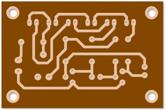 Transistors LED Flasher PCB - 6 LEDs (Min Order Quantity 1 pc for this Product)