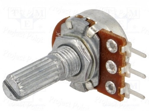 10K Ohm Linear Taper 16mm Rotary Potentiometer - Elcon (Min Order Quantity 1pc for this Product)