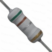 0.51 Ohm 1W Flameproof Metal Oxide Resistor - Medium Quality