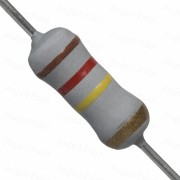 120K Ohm 1W Flameproof Metal Oxide Resistor - Medium Quality