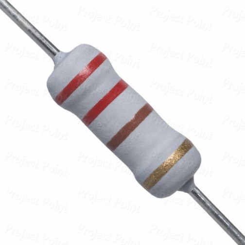 220 Ohm 2W Flameproof Metal Oxide Resistor - High Quality (Min Order Quantity 1 pc for this Product)