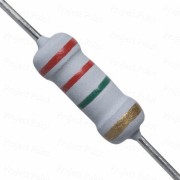 2.2M Ohm 1W Flameproof Metal Oxide Resistor - Medium Quality