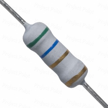 5.6 Ohm 1W Flameproof Metal Oxide Resistor - Medium Quality (Min Order Quantity 1pc for this Product)