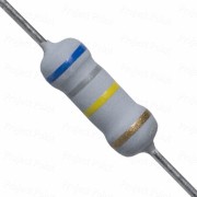 680K Ohm 1W Flameproof Metal Oxide Resistor - Medium Quality