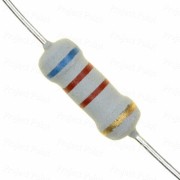 6.2K Ohm 1W Flameproof Metal Oxide Resistor - Medium Quality