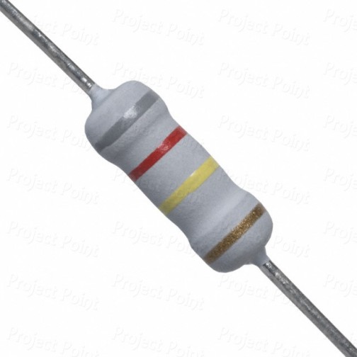 820K Ohm 1W Flameproof Metal Oxide Resistor - Medium Quality (Min Order Quantity 1 pc for this Product)
