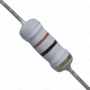 91 Ohm 1W Flameproof Metal Oxide Resistor - Medium Quality (Min Order Quantity 1pc for this Product)