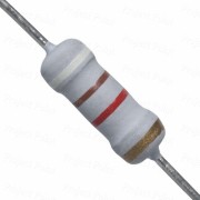 9.1K Ohm 1W Flameproof Metal Oxide Resistor - Medium Quality