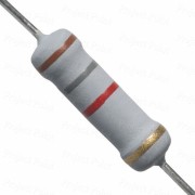 1.8K Ohm 2W Flameproof Metal Oxide Resistor - Medium Quality