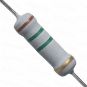 1.5M Ohm 2W Flameproof Metal Oxide Resistor - Medium Quality