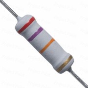 27K Ohm 2W Flameproof Metal Oxide Resistor - Medium Quality