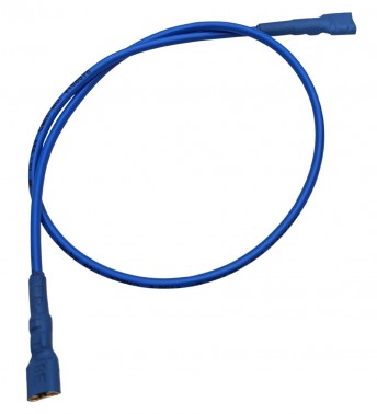Battery Jumper Cable - Female Spade to Spade Terminals - 18A 40cm Blue (Min Order Quantity 1pc for this Product)