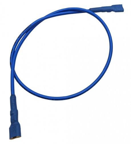 Battery Jumper Cable - Female Spade to Spade Terminals - 18A 100cm Blue (Min Order Quantity 1 pc for this Product)