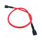 Battery Jumper Cable - Female Spade to Spade Terminals - 18A 40cm Red