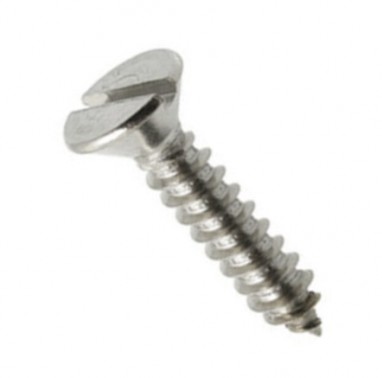 8No-18mm Sheet Metal Self Tapping Screw -  Slotted Flat CSK Head (Min Order Quantity 1 pc for this Product)