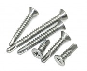 7No-38mm Sheet Metal Self Drilling Screw -  Philips CSK Head