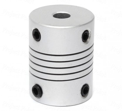 Flexible Motor Shaft Coupling - 3mm to 3mm (Min Order Quantity 1 pc for this Product)