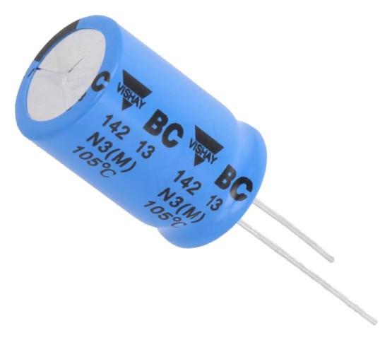 220uF 50V High Quality Electrolytic Capacitor - Vishay (Min Order Quantity 1 pc for this Product)