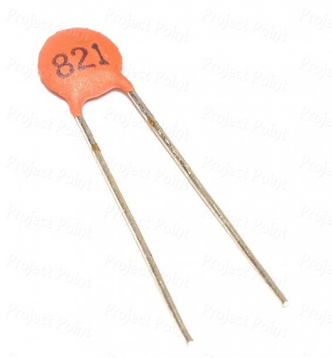 820pF - 0.82nF 50V/500V Ceramic Disc Capacitor (Min Order Quantity 1 pc for this Product)