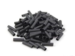 Pre-Cut Heat Shrink Tube 2.5mm x 20mm Black - 100 Pcs (Min Order Quantity 1 pc for this Product)