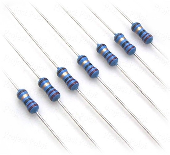 22 Ohm 0.25W Metal Film Resistor 1% - Low Quality (Min Order Quantity 1 pc for this Product)