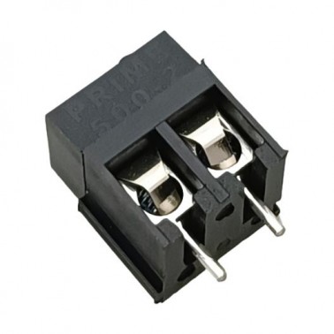 2 Way PCB Terminal Block - Prime 500-2 Black (Min Order Quantity 1 pc for this Product)