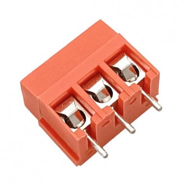 3 Way PCB Terminal Block - Prime 500-3 Red (Min Order Quantity 1 pc for this Product)