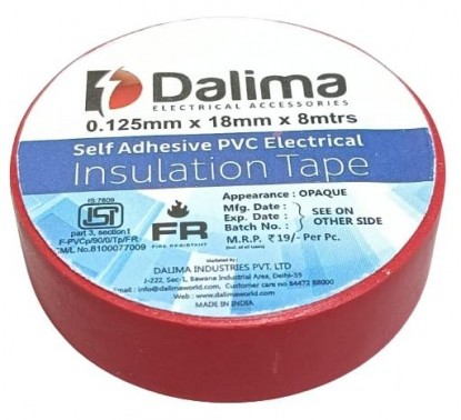 PVC Electrical Insulation Tape - Dalima Red (Min Order Quantity 1 pc for this Product)